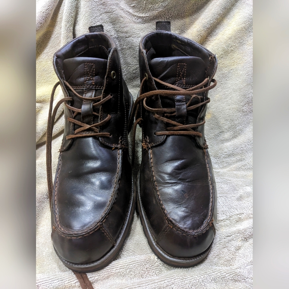 Timberland Grantly Brown Leather Moc Toe Ankle Chukka Boots Men’s Size 13